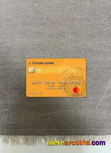 Albania Tirana bank mastercard photolook